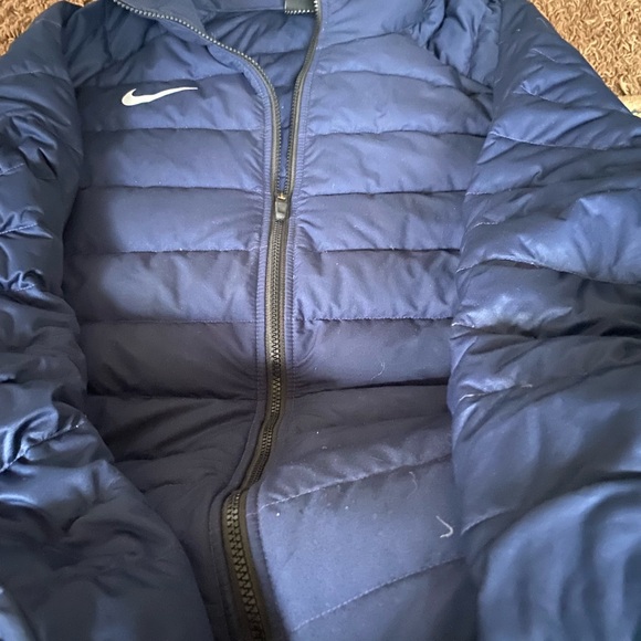 Nike Dark Blue Quilted Jacket men’s xxl tTG Euc - Picture 2 of 2
